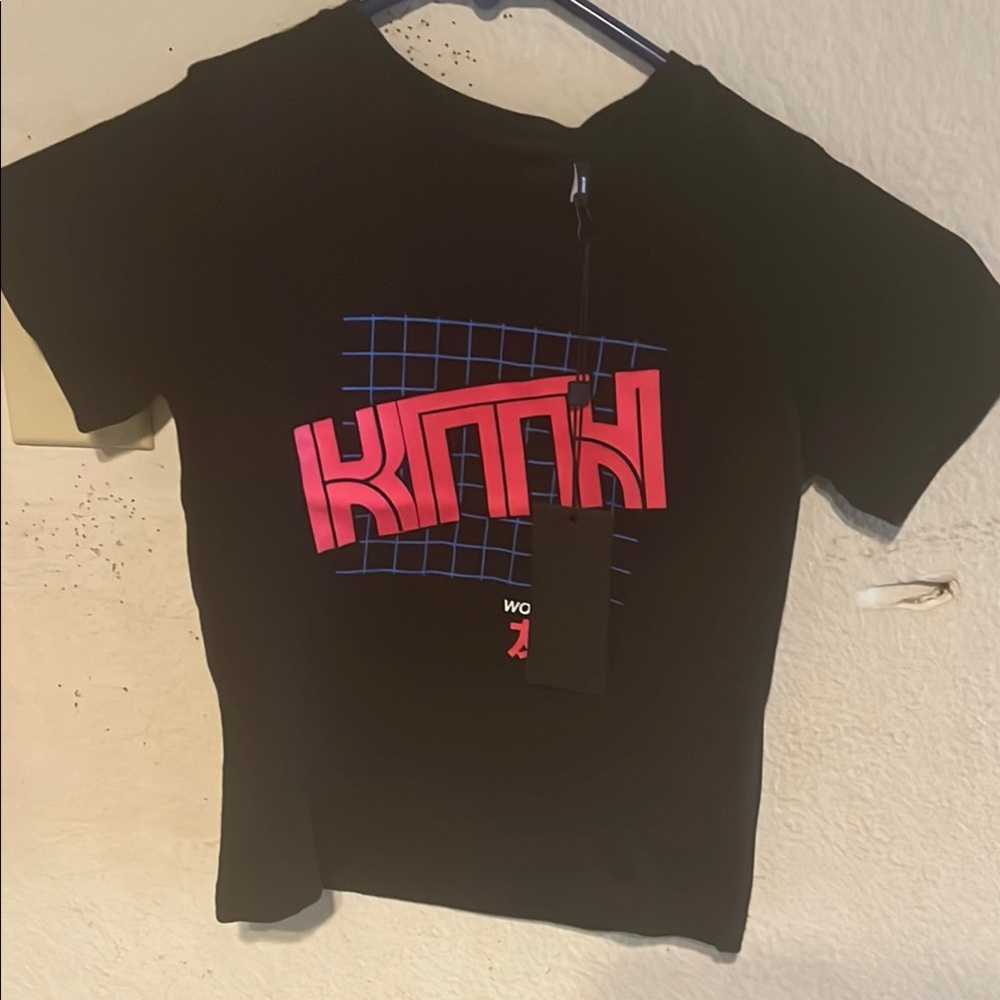 Kith Kids Black and Red Graphic Tee